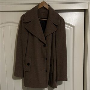 Calvin Klein Women's Dark Brown Pea Coat